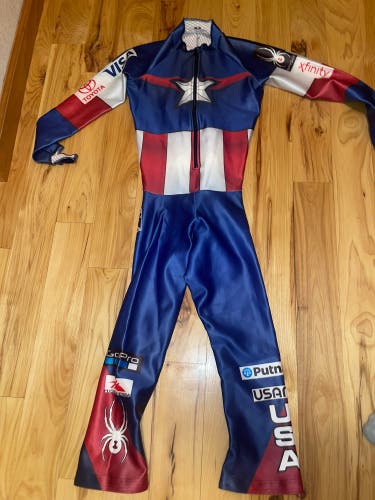 New 2020 Spyder Us Ski Team Ski Suit (Non Padded) FIS legal
