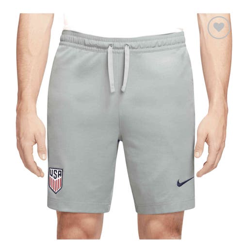 Nike USMNT USA Knit Soccer Travel Shorts Light Smoke Blue Men's Large DH4873-050