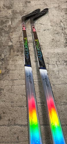 New! 2 Pack! 2x 85 Flex P28 Right Hand JetSpeed FT6 Pro “Chrome” Hockey Sticks