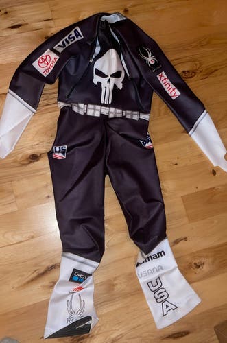 New 2020 Spyder US Ski Team Downhill Front-Zip Suit (Non Padded) FIS legal
