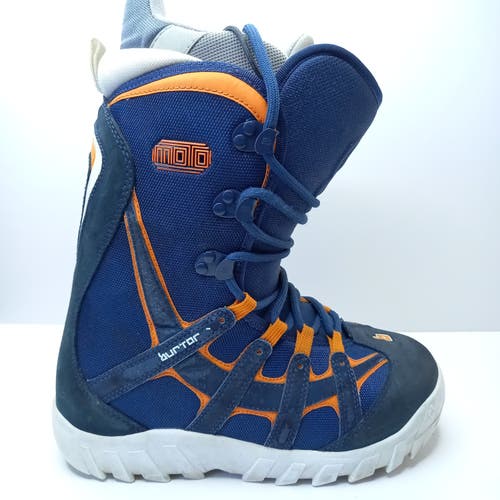 Men's Used Size 8.0 (Women's 9.0) Burton Moto Blue Snowboard Boots