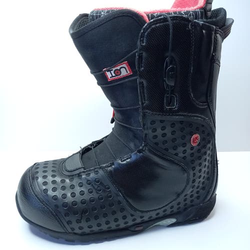 Men's Used Size 10 (Women's 11) Burton imprint 4 Black Leather Snowboard Boots