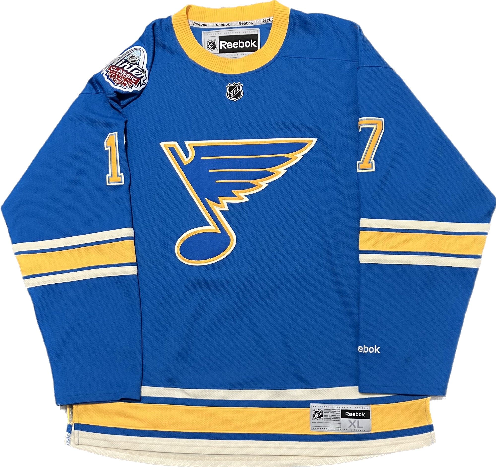 Player Issued - Navy Blue St. Louis Blues 1/2 Zip Long Sleeve