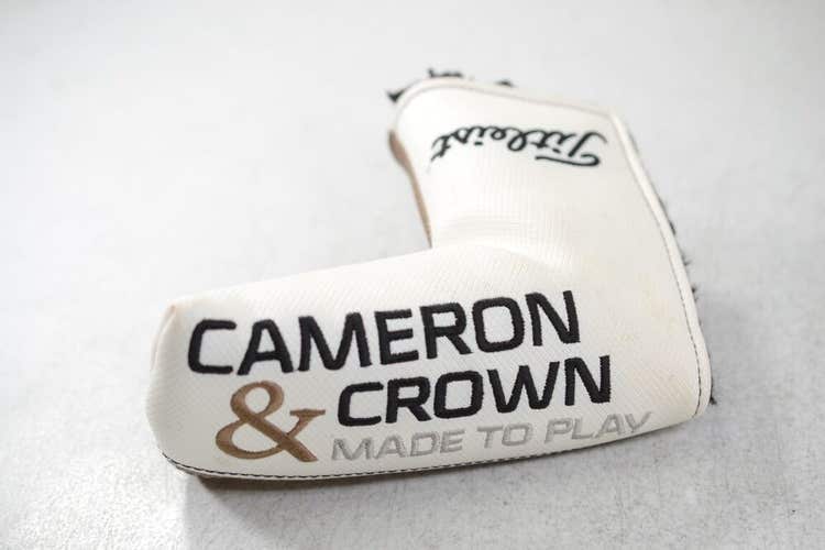 Titleist Scotty Cameron & Crown 2016 Head Cover White Gold  #160172