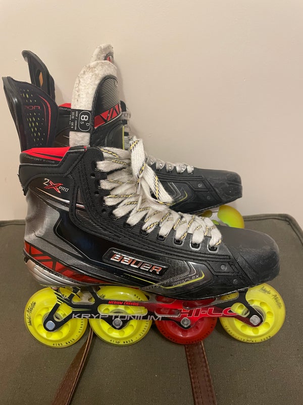 Pre-Owned Bauer Vapor 2X Pro Inline/ Roller Hockey Skates Regular Width Size 8.5D Great Condition