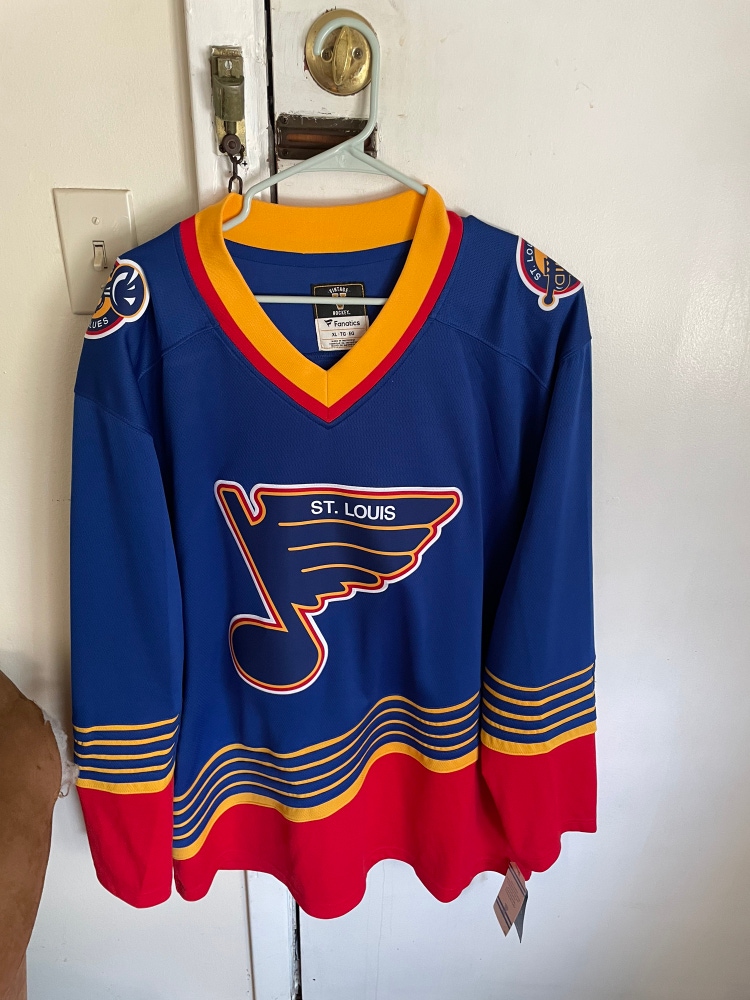 St Louis Blues Fanatics Men’s NHL Vintage Jersey XL