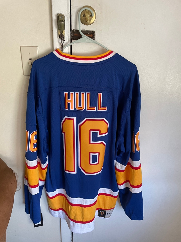 Brett Hull St Louis Blues Fanatics Men’s NHL Vintage Jersey XL