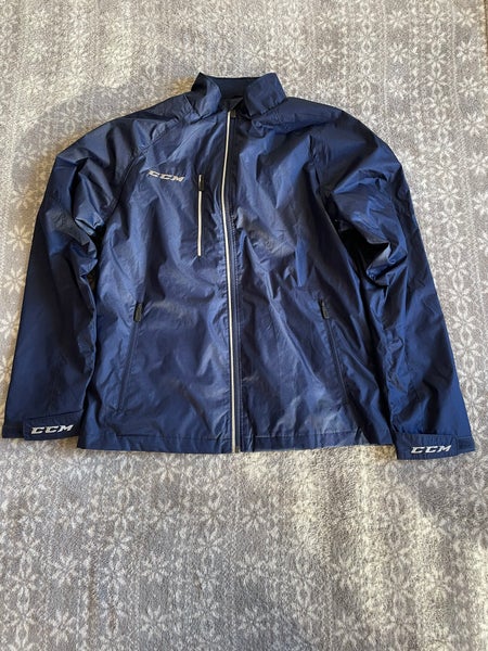 New Navy Men's Small CCM Warm up Lightweight Jacket