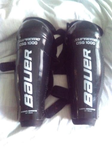 Bauer 14" Shin Pads - Almost New