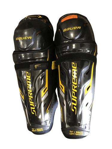 Used Bauer Supreme Mx3 14" Hockey Shin Guards