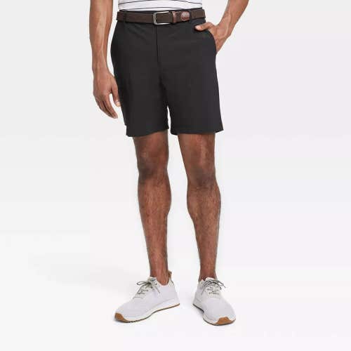 NWT All in Motion Men's 8" Cargo Golf Shorts Black Size 40