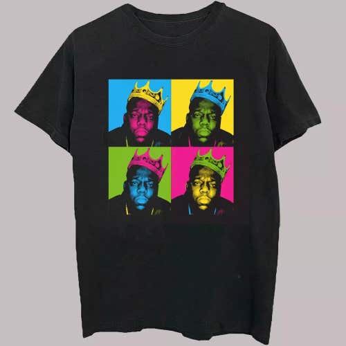 NWT Notorious B.I.G. Men's Short Sleeve Graphic T-Shirt Black Size Medium