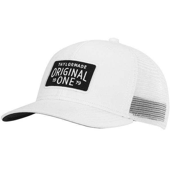 NEW TaylorMade Lifestyle Original One Trucker White Adjustable Hat/Cap