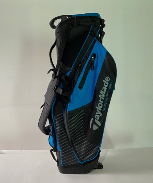 Taylormade 2015 Purelite Waterproof Stand Bag Black Blue 5-Way Divide Golf Bag