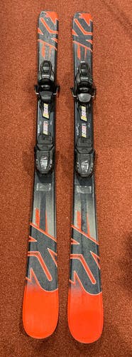 Used K2 Indy 124cm Skis w/Marker 4.5 bindings