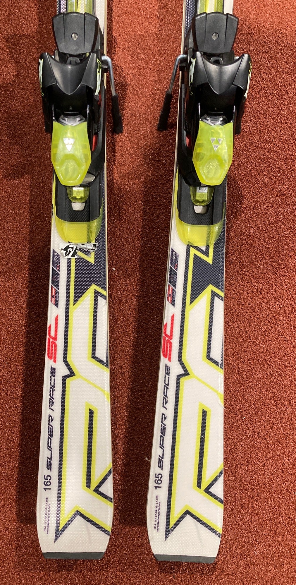 Used Fischer RC4 Super Race SC 165cm Racing Skis Yes