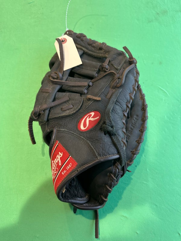 Used Rawlings Premium Series Right Hand Throw Catcher Baseball Glove 12.5"