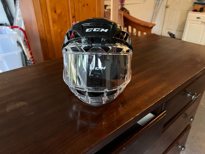 CCM Helmet with Clear Visor