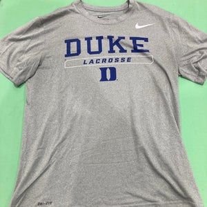 Gray Nike Large Duke Lacrosse Drifit Shirt
