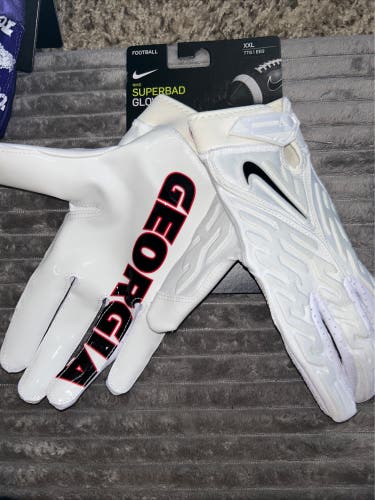 Nike Superbad 6.0 Georgia Bulldogs PE Football Gloves Size XXL DX4926 102 New