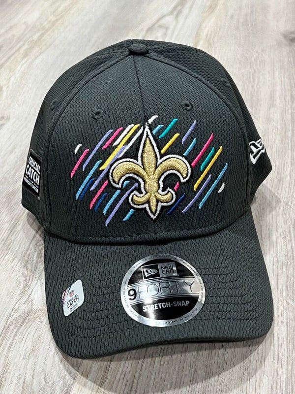 New Orleans Saints New Era NFL 9FORTY Snap Back Hat Cap Gray Men Adult One Size