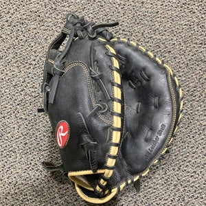 Used Rawlings Shut Out Right Hand Throw Catcher Softball Glove 33"