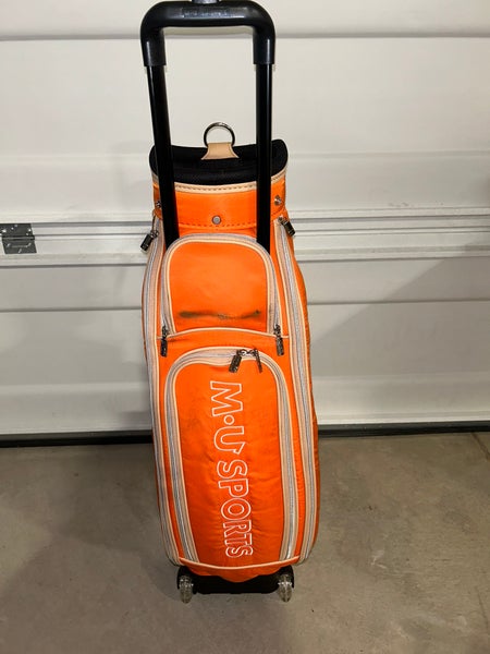 MU SPORTS Golf bag Cart Caddy Bag Golf Bag Bright Orange