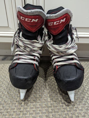 Junior Used CCM JetSpeed FT480 Control Upgrades Hockey Skates Regular Width Size 5