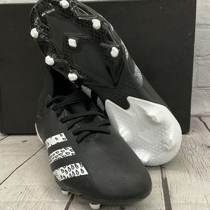 Adidas Unisex JR Predator Edge 3 FG Size 3.5 Black Soccer Cleats NIB MSRP $65