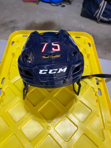 Blue Medium CCM Pro Stock Tacks 110 Helmet