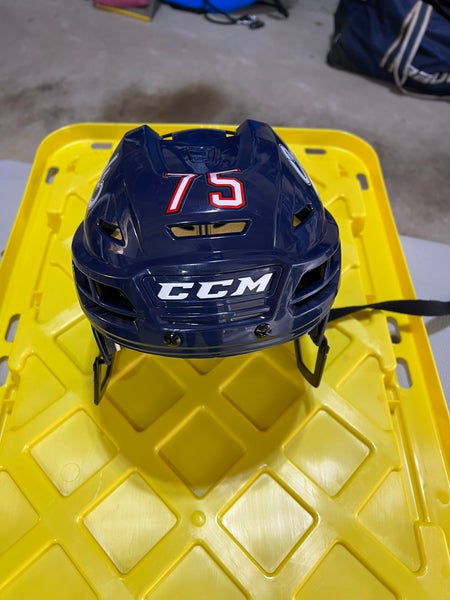 Blue Medium CCM Pro Stock Tacks 110 Helmet