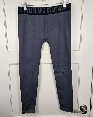 Gymshark Seamless Compression Leggings Crop Yoga Pants Gray 25" Women's size: L