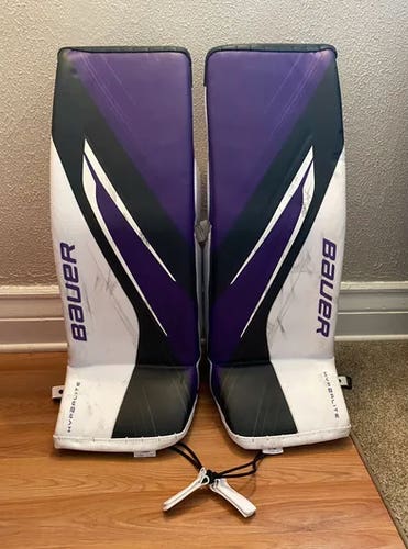 Used Large Bauer Hyperlite 2 Goalie Leg Pads