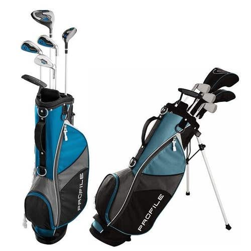 Wilson Profile JGI Junior Complete Golf Club Set - Large Blue - RIGHT HAND