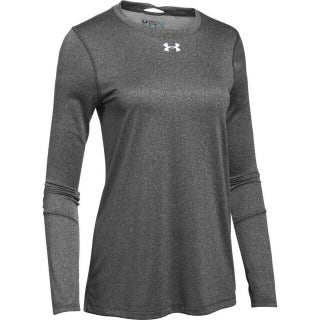 Under Armour Womens Heatgear Size Small Grey Long Sleeved Athletic Shirt New $30