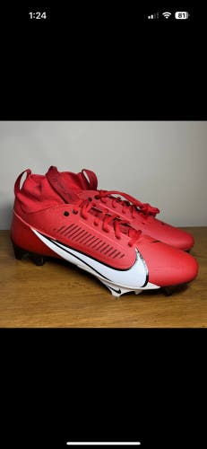 New Nike Vapor edge Pro 360 2 Football/Lacrosse Cleats Red Size 11