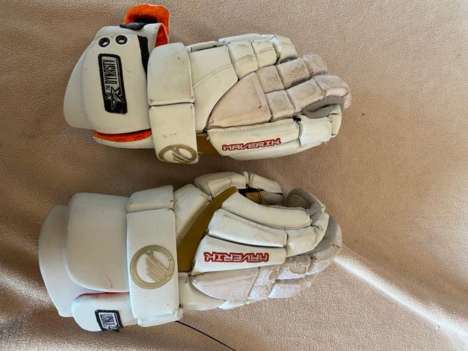 Used Player's Maverik Dynasty Lacrosse Gloves 13"