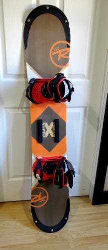 150cm Men's Rossignol Freestyle Snowboard Freestyle With Bindings Medium True Twin beginner.
