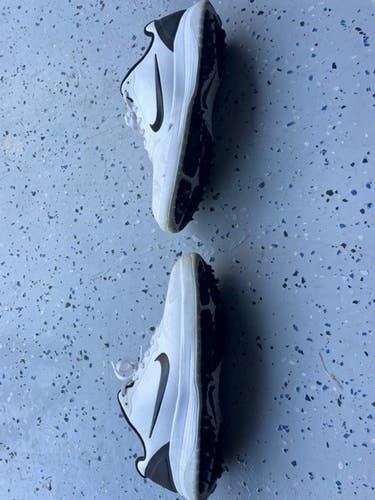 White Adult Men's Used Size Men's 10.5 (W 11.5) Detachable Cleats Nike Cleats