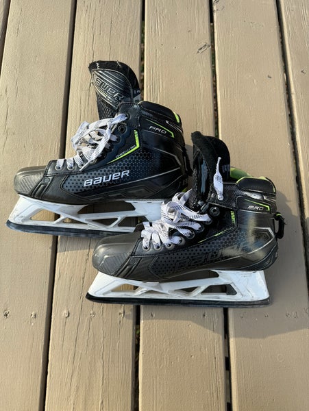 Used Bauer Size 8 Pro Hockey Goalie Skates