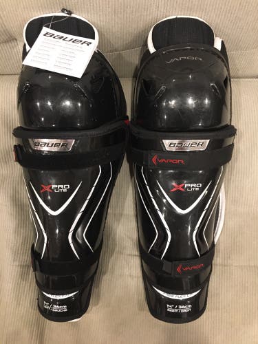New! 14” Bauer Vapor X Pro Lite Shin Pads Shin Guards Senior