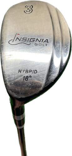 LH Insignia Golf 18° 3 Hybrid Regular Flex Graphite Shaft 39.5”L