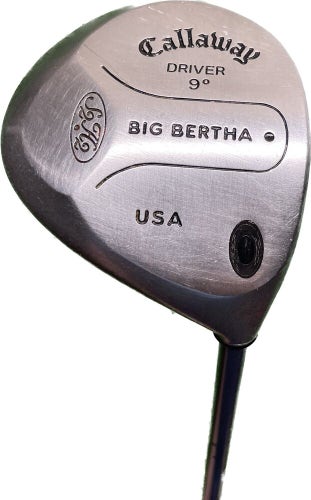 Callaway Big Bertha 9° Driver RCH 90 Firm Flex Graphite Shaft RH 44”L New Grip!