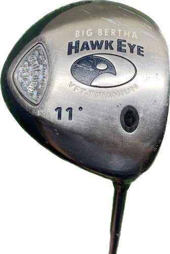 Ladies Callaway Big Bertha Hawk Eye VFT 11° Driver Gems 50 Graphite Shaft RH 44”