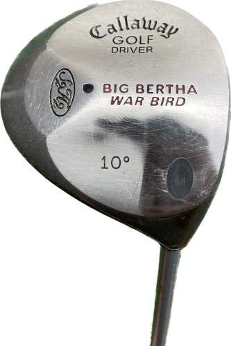 Callaway Big Bertha War Bird 10° Driver Firm Flex Graphite Shaft RH 45”L