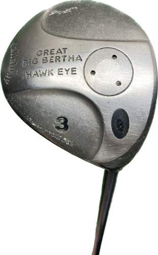 Callaway Great Big Bertha Hawk Eye 3 Wood UL Firm Flex Graphite Shaft RH 44.5”L