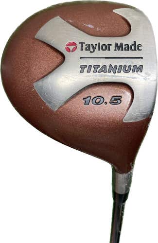TaylorMade Titanium 10.5° Driver Bubble R-80 Plus R Flex Graphite Shaft RH 45”L
