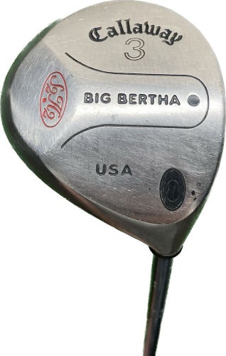 Callaway Big Bertha 3 Wood RCH 90 Regular Flex Graphite Shaft RH 43”L