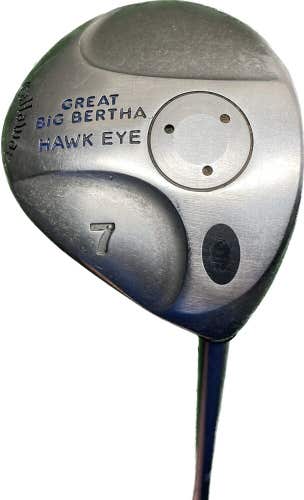 Callaway Great Big Bertha Hawk Eye 7 Wood UL R Flex Graphite RH 42”L New Grip!