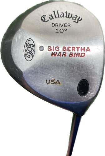 Callaway Big Bertha War Bird 10° Driver RCH 90 R Flex Graphite RH 44”L New Grip!